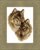 Набір для вишивання хрестиком Вовк та вовчиця, 21x27.5 см Crystal Art 1054194