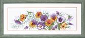 Набір для вишивання хрестиком Вальс квітів, 39.5 x 13 см ( канва Aida 14 )