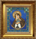 Набір для вишивання бісером Ікона Божої Матері Остробрамська 16.2x18.5 см