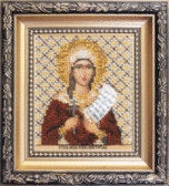 Набір для вишивання бісером Ікона свята мучениця Ніка (Вікторія) 9x11 см