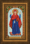 Набір для вишивання бісером Ікона Божої Матері Непорушна стіна 17.1x28.9 см