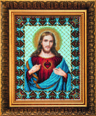 Набір для вишивання бісером Пресвяте Серце Ісуса 24x31 см