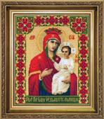 Набір для вишивання хрестиком Ікона Образ Пресвятої Богородиці Спасительница, 20x24 см Чарівна Мить 9249