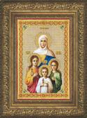 Набір для вишивання хрестиком Ікона Віра, Надія, Любов та їхня мати Софія, 25x36 см Чарівна Мить 1024493