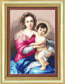 Набір для вишивання хрестиком Мадонна з немовлям, 28x40 см Чарівна Мить 20413
