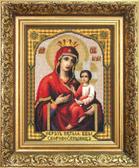 Набір для вишивання хрестиком Ікона Божої Матері Скоропослушниця, 19.5x25.5 см