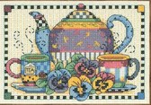 Набір для вишивання хрестиком Час вечірнього чаю, 18x13 см Dimensions ( США ) 1058898