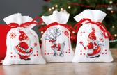 Набір для вишивки хрестиком Різдвяні гномики (мішочки для саші) 8x12 см Vervaco 1060371
