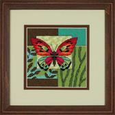 Набір для вишивання хрестиком Образ метелика (страмін) 13x13 см