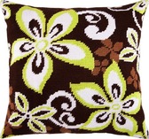 Набір для вишивання подушки Ваніль 40×40 см (страмін) напівхрест, лицьова сторона