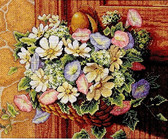 Набір для вишивання хрестиком Квіти у кошику (30 х 25см) Classic Design ( Німеччина ) 4371