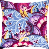 Набір для вишивання подушки Фіолетова казка 40×40 см (страмін) напівхрест, лицьова сторона