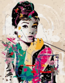 Картина по номерам Одрі Хепберн у стилі поп-арт 40 х 50 см