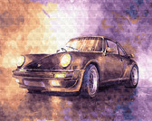 Картина по номерам Автомобіль аквареллю 40х50 см Brushme ( Брашмі ) картини по номерах GX28701