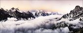 Алмазна вишивка Над усім світом - Еверест 40x100 см, квадратне каміння, повна