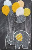 Набір для вишивання бісером Слоненя з кульками 21х32 см Abris Art ( Україна ) AB655