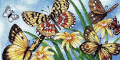 Набір для вишивання хрестиком Літні Метелики 23 х 11 см (повна зашивка)