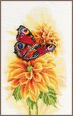 Набір для вишивання хрестиком Пурхаючий метелик 22x33 см