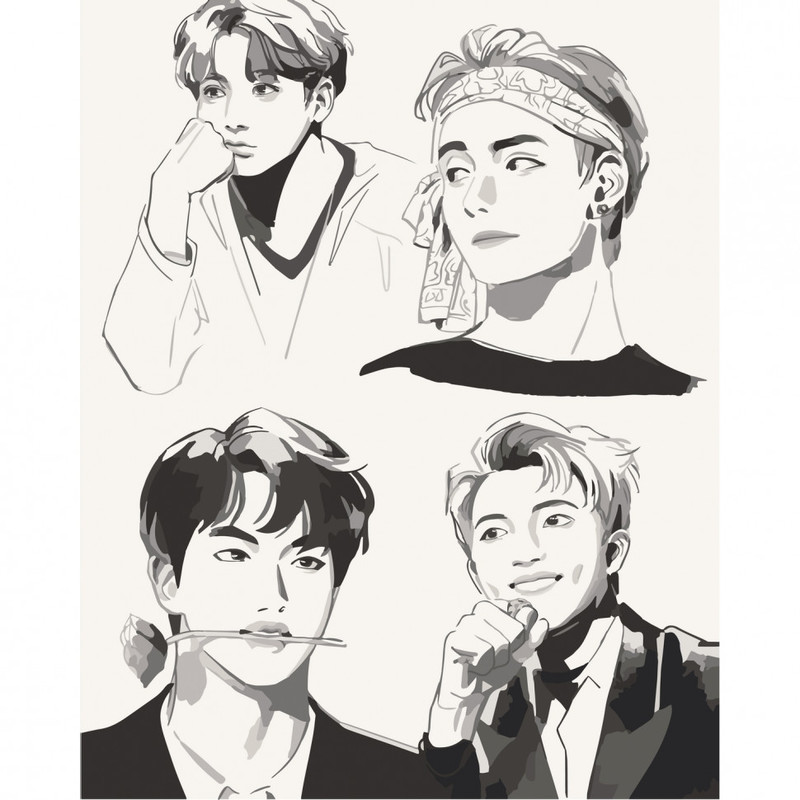 ������� �� ������� BTS. Fan Art 40�50 ��