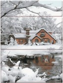 Картина по номерам Затишна зима 30х40 см (дерев'яна основа)