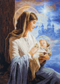 Набір для вишивання гобеленом Свята Марія з Немовлям 18 x 25 см ( гобелен ) Luca-S ( Молдова ) G617