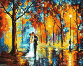 Картина по номерам Весілля під дощем , 40х50см