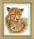 Набір для вишивання хрестиком Сім'я гепардів, 23x29 см