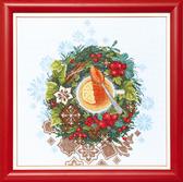 Набір для вишивання хрестиком Різдвяний чай, 27.5x27.5 см ( канва Aida 14 ) Crystal Art 1055856