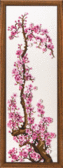 Набір для вишивання нитками та бісером Рожева сакура, 20x61 см Чарівна Мить 1028026