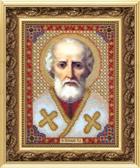 Набір для вишивання бісером Ікона святителя Миколая Чудотворця, 16x20.9 см