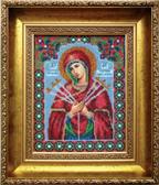 Набір для вишивання бісером Ікона Божої Матері Пом'якшення злих сердець 17.5x22 см Чарівна Мить 103956