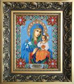 Набір для вишивання бісером Ікона Божої Матері Нев'яний колір 16x20.4 см Чарівна Мить 103988