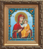 Набір для вишивання бісером Ікона Божої Матері Смоленська 18x22.5 см