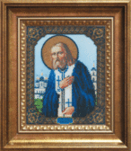 Набір для вишивання бісером Ікона преподобного Серафима Саровського 16.5x21 см