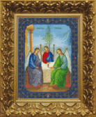 Набір для вишивання бісером Ікона Пресвятої Трійці 27x36.5 см