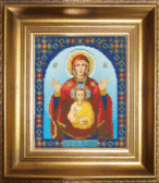 Набір для вишивання бісером Ікона Божої Матері Знак 18x22 см