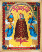 Набір для вишивання бісером Ікона Божої Матері Збільшення розуму 27.1x35.1 см Чарівна Мить 105480