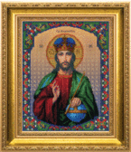 Набір для вишивання бісером Ікона Господа Ісуса Христа 30.6x24.4 см