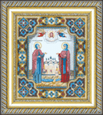 Набір для вишивання бісером Ікона святих Петра та Февронії 24.8x29.5 см