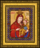 Набір для вишивання бісером Ікона Божої Матері Віфліємська 15.6x20.2 см