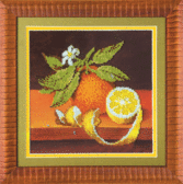 Набір для вишивання бісером Лимон апельсин 20x20 см Чарівна Мить 1018749