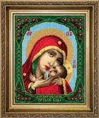 Набір для вишивання хрестиком Ікона Образ Пресвятої Богородиці Касперівської, 18x23 см