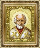 Набір для вишивання хрестиком Ікона Святителя Миколая Чудотворця, 21.5x28 см