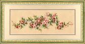Набір для вишивання хрестиком Квіти вишні, 36x17 см
