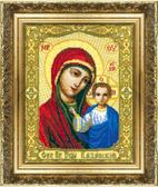 Набір для вишивання хрестиком Ікона Божої Матері Казанська, 21x26 см