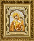 Набір для вишивання хрестиком Ікона Пресвята Богородиця Відрада чи розрада, 21x26 см