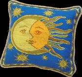 Набір для вишивання подушки Сонце та місяць, 42х42см