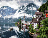 Картина по номерам Швейцарські Альпи, 40х50см Mariposa MR-Q352