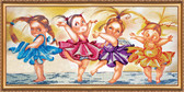 Набір для вишивання бісером Танець маленьких лебедів, 70х32 см Abris Art ( Україна ) AB377