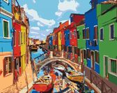 Картина по номерам Яскраві фарби Венеції 40х50 см Ideyka ( Ідейка ) KHO3502